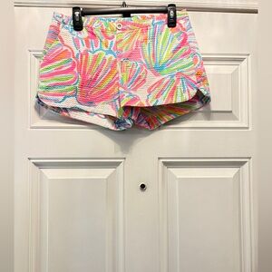 Lilly Pulitzer Pink and Green Patterned Shorts 4 Preppy‎ Ivy League Rich Girl